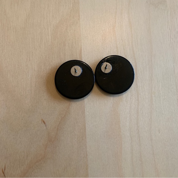 Vintage Faux Abalone Earrings - Picture 5 of 6